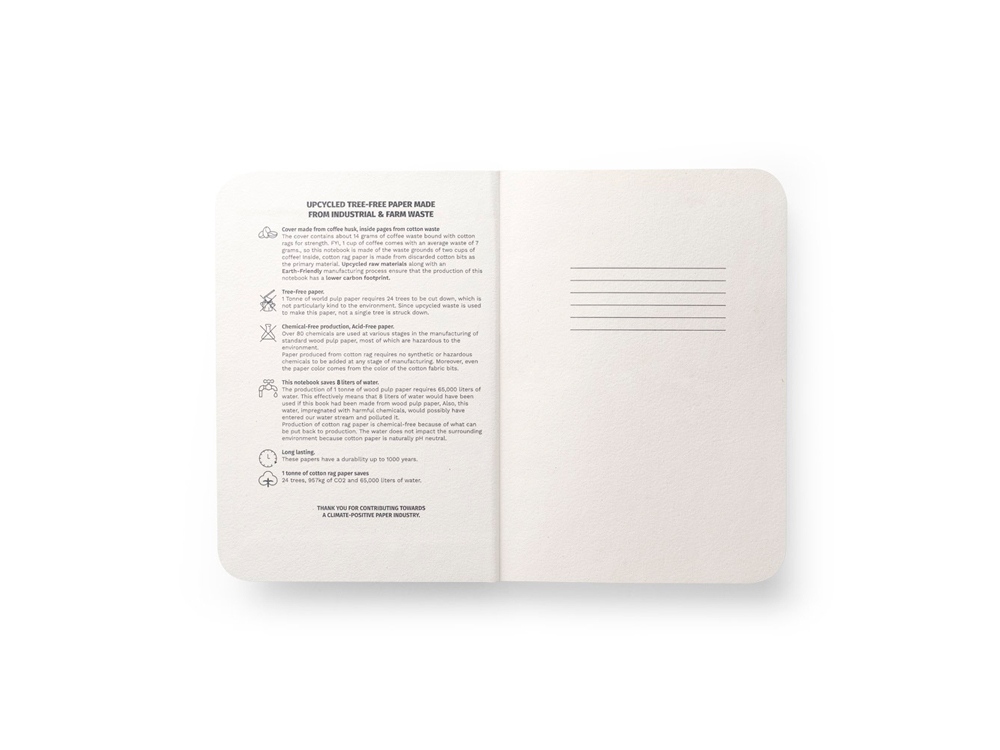 COFFEEPAD SEMI-RIGID Блокнот A5, синий