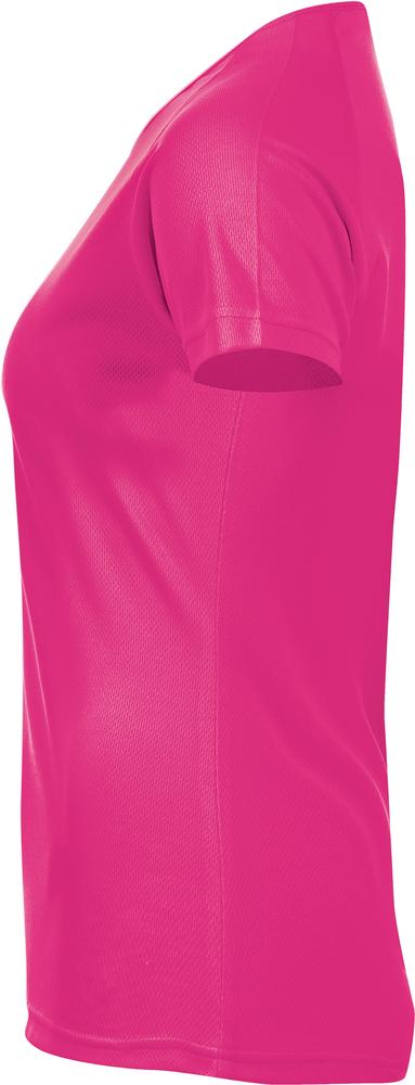 Футболка женская Sporty Women 140 розовый неон, размер XS