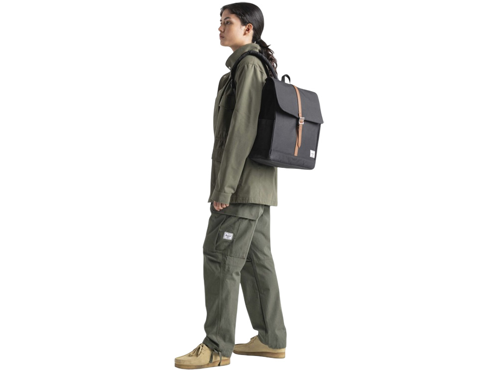 Herschel City рюкзак из переработанного материала объемом 16 л - Серый яркий