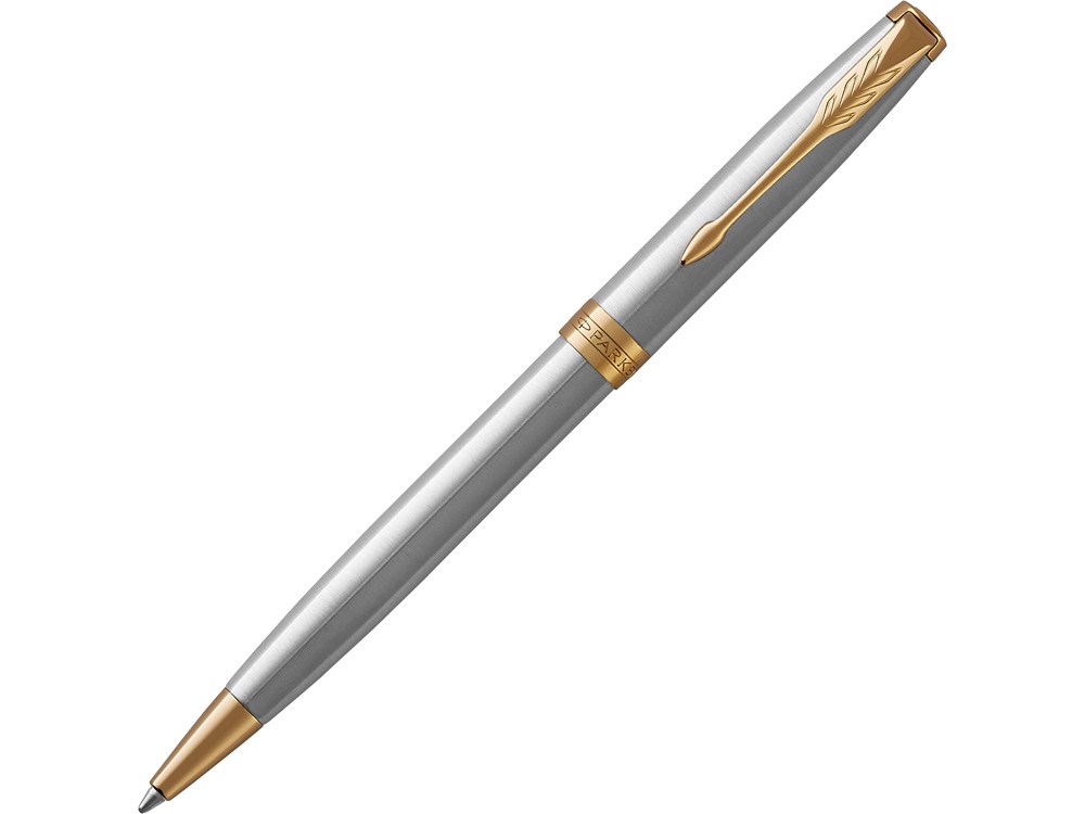 Ручка шариковая Parker Sonnet Core Stainless Steel GT с логотипом Parker | Print Logo