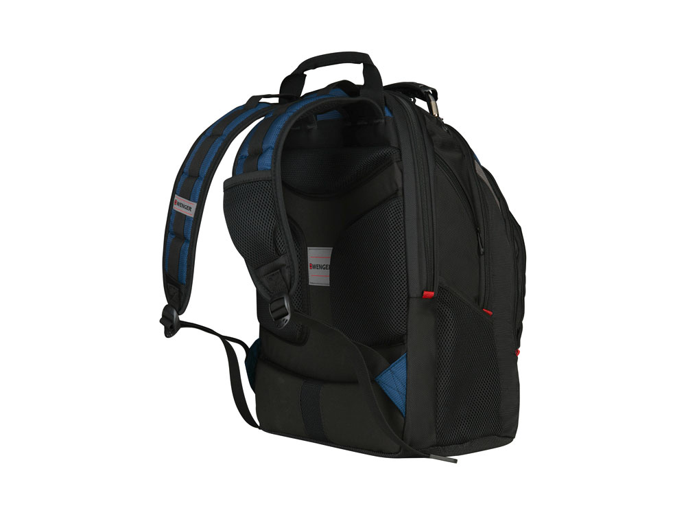 Рюкзак Ibex WENGER 17, черный/синий, полиэстер/ПВХ, 37 x 26 x 47 см, 23 л