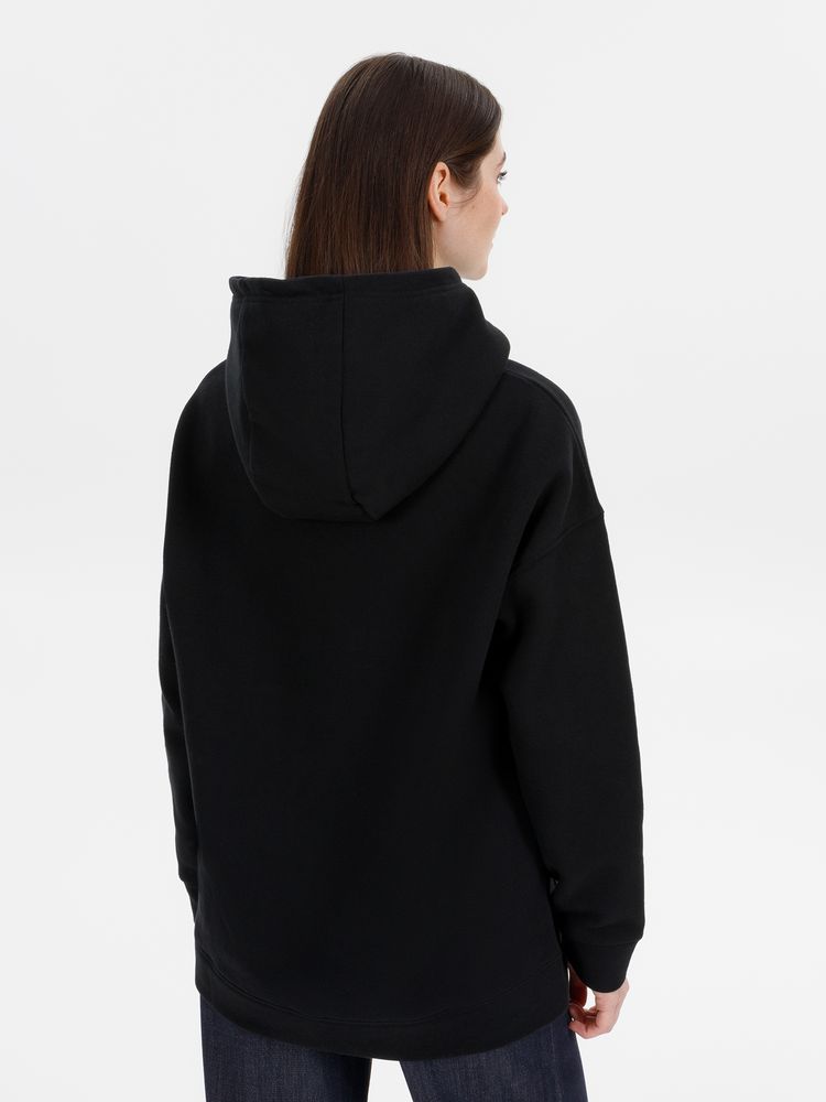 Худи оверсайз унисекс Snuggie, черное, размер XS/S