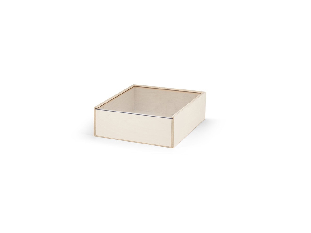 Деревянная коробка BOXIE CLEAR S — пример нанесения логотипа () | Print Logo