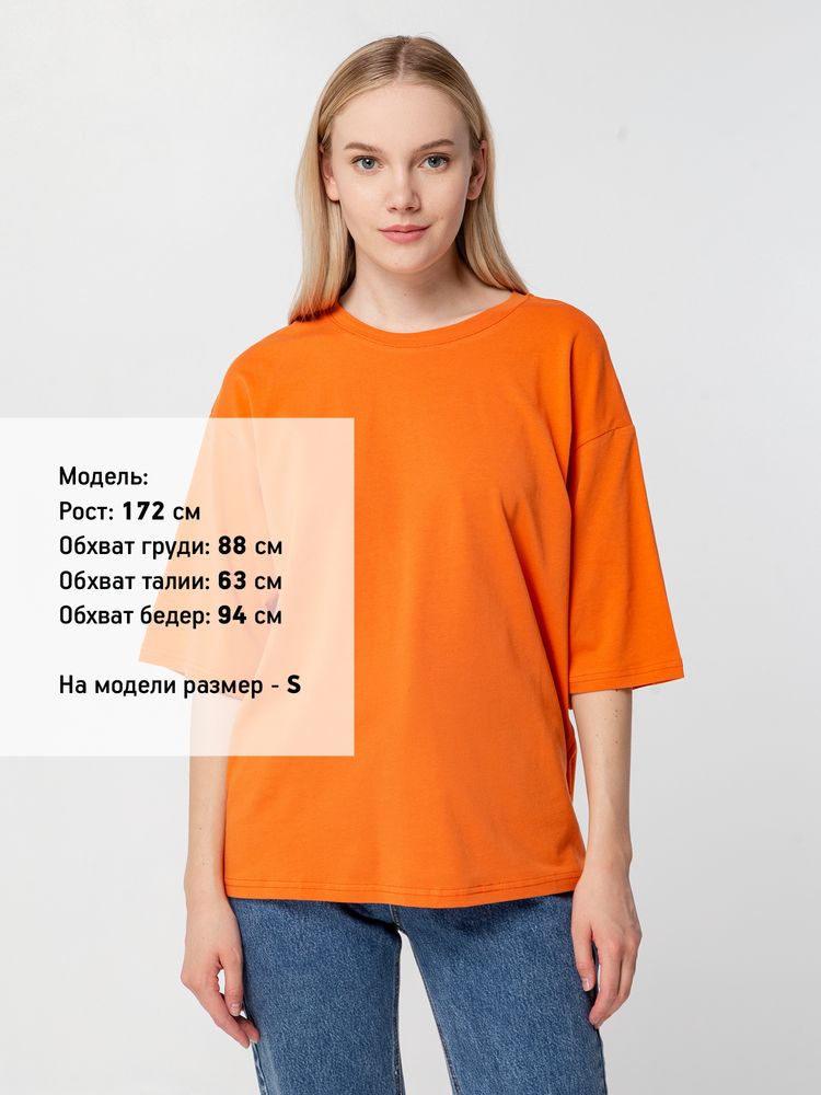 Футболка унисекс оверсайз Street Vibes, оранжевая, размер XL/XXL