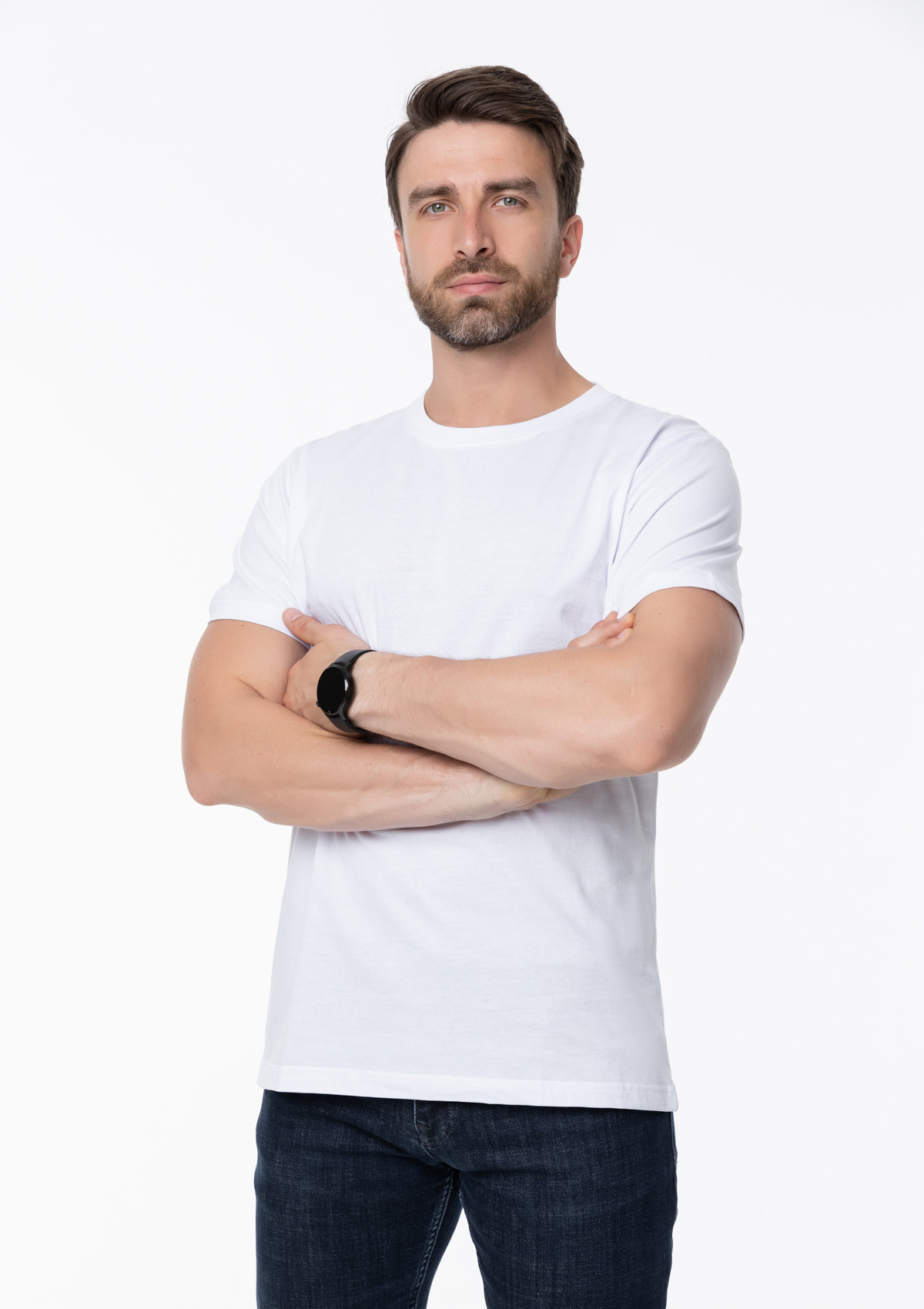 Футболка унисекс STAN, хлопок 150, 51, Белый,  (10/1)  (44/XS)