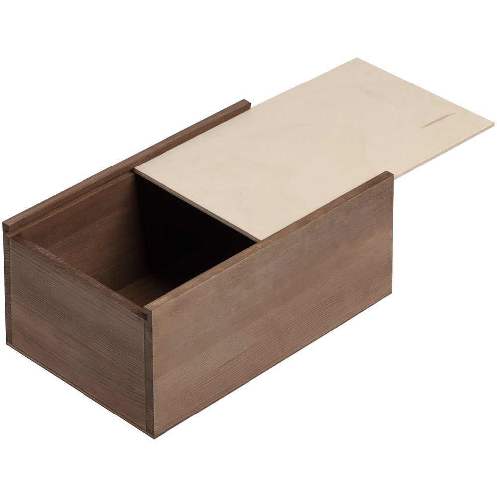 Деревянный ящик Boxy, малый — пример нанесения логотипа (сделано в России) | Print Logo