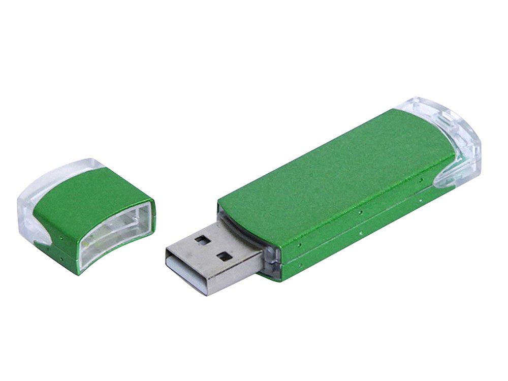USB 2.0- флешка промо на 4 Гб прямоугольной классической формы с логотипом  | Print Logo