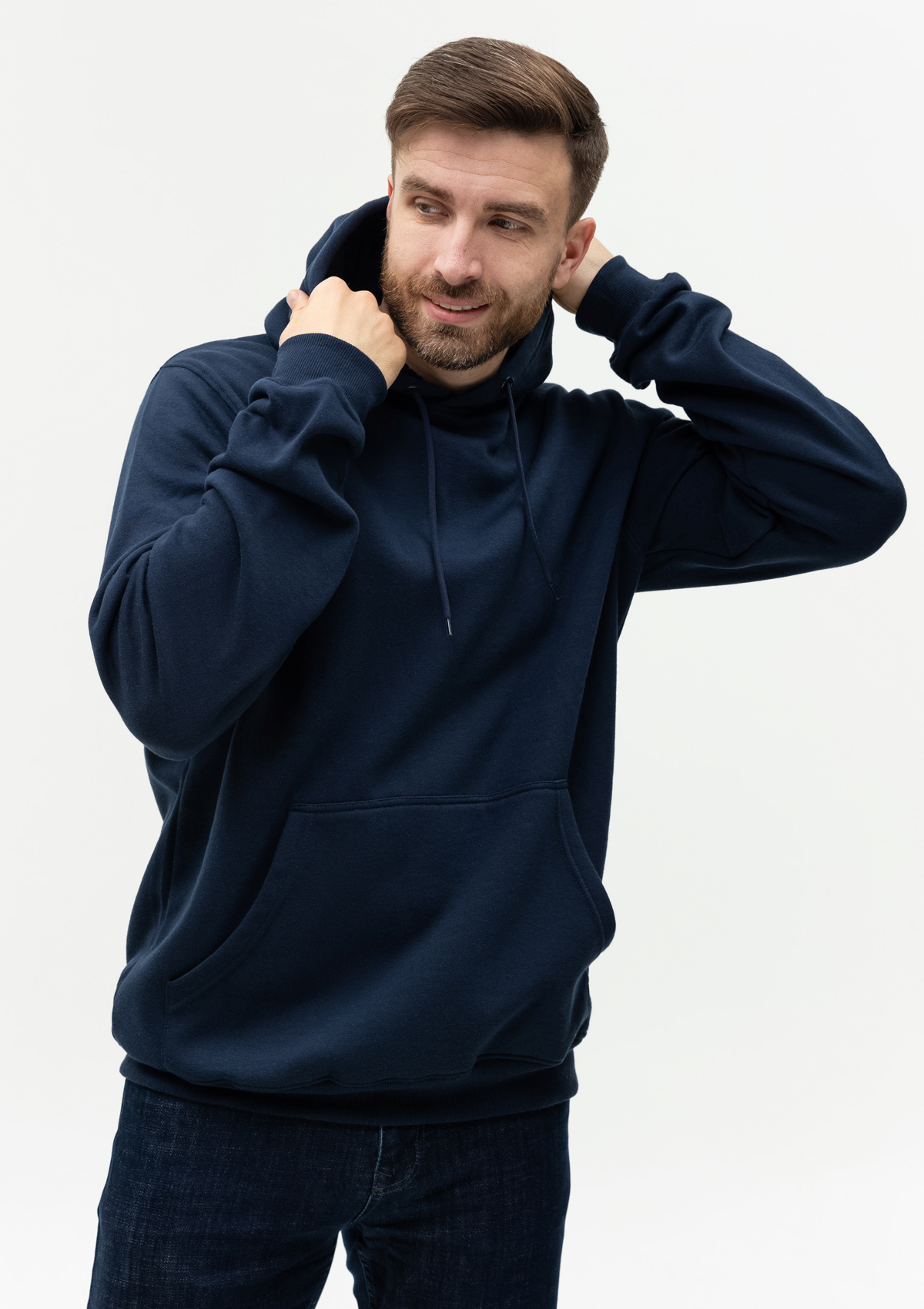 Худи унисекс STAN футер с начёсом 260, 20, Тёмно-синий,  (46)  (44/XS)