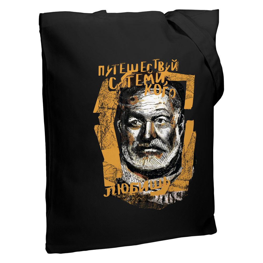 Холщовая сумка «Хемингуэй» с логотипом Ловец слов | Print Logo