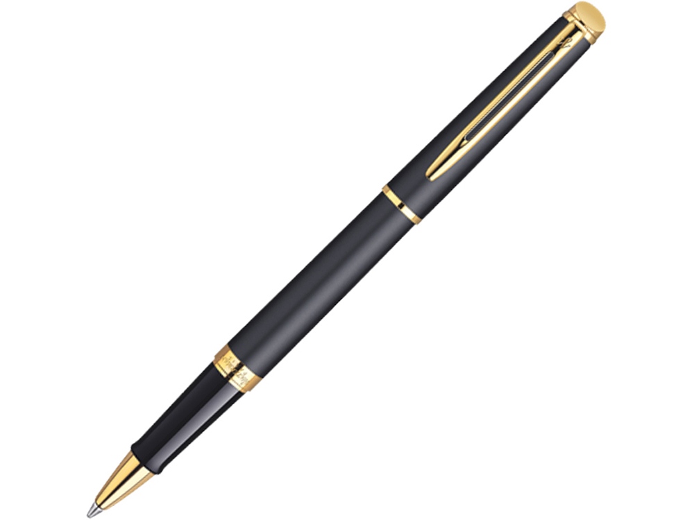 Ручка роллер Hemisphere Black GT с логотипом Waterman | Print Logo