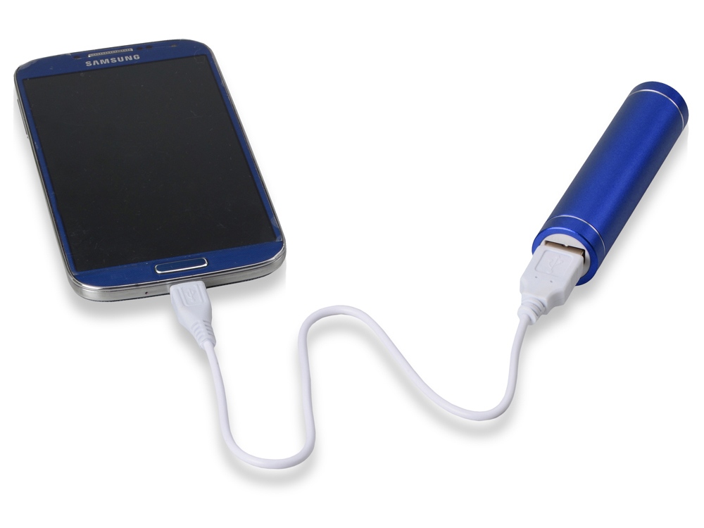 Портативное зарядное устройство Олдбери, 2200 mAh, синий
