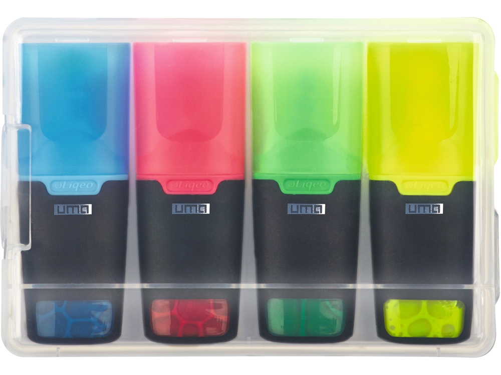 Набор текстовыделителей Liqeo Highlighter Mini с логотипом UMA | Print Logo