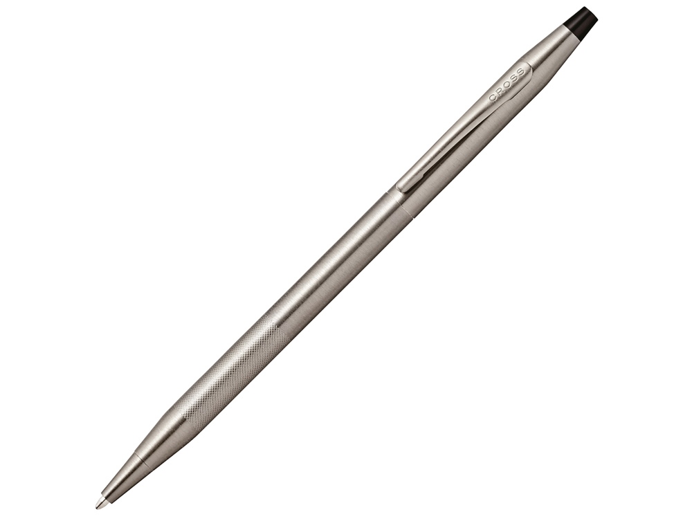 Ручка шариковая Classic Century Titanium Grey Micro Knurl с логотипом Cross | Print Logo