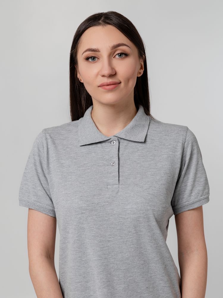 Рубашка поло женская Virma Stretch Lady, серый меланж, размер S