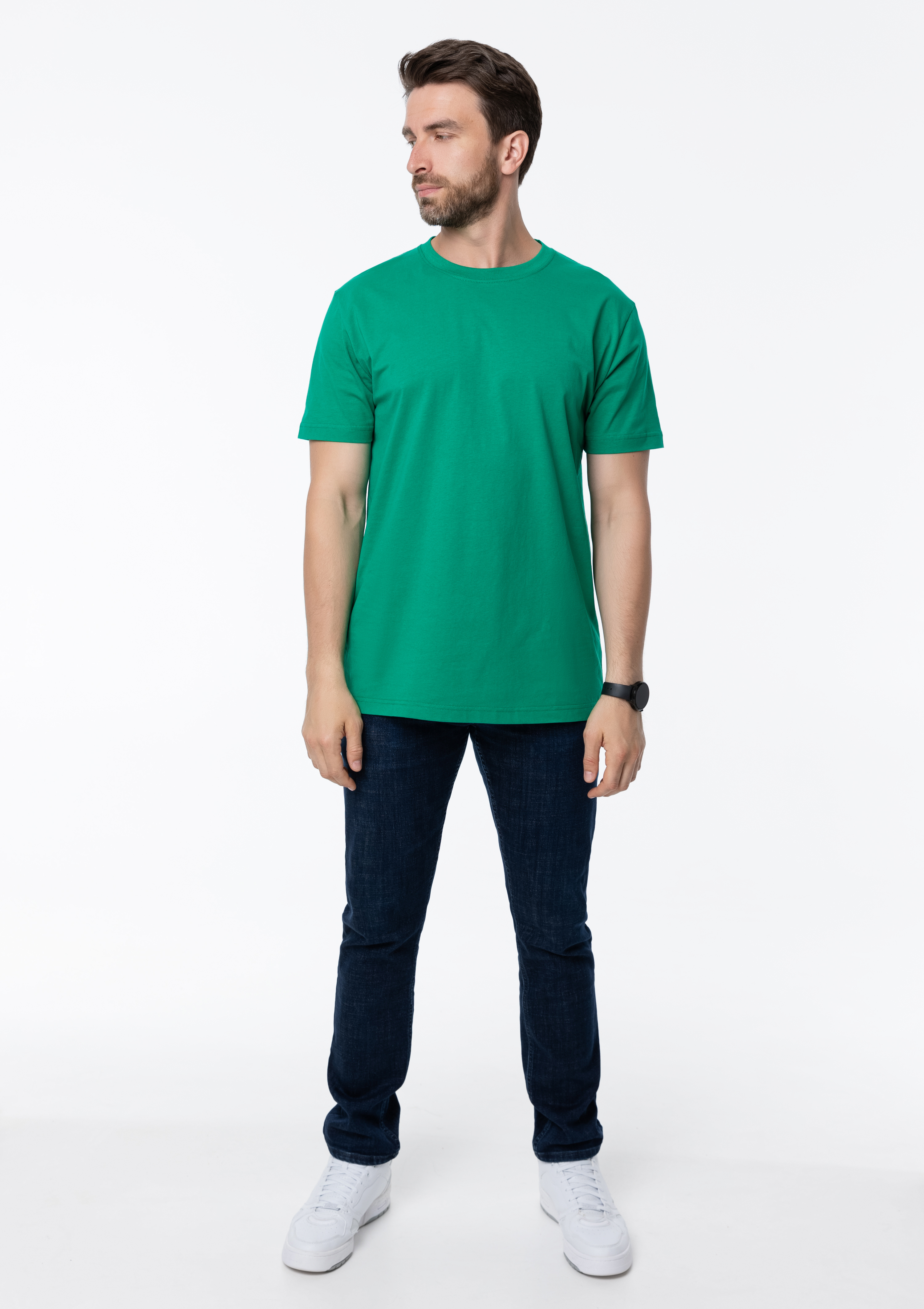 Футболка унисекс STAN, хлопок 150, 51, Зелёный,  (30/1)  (44/XS)