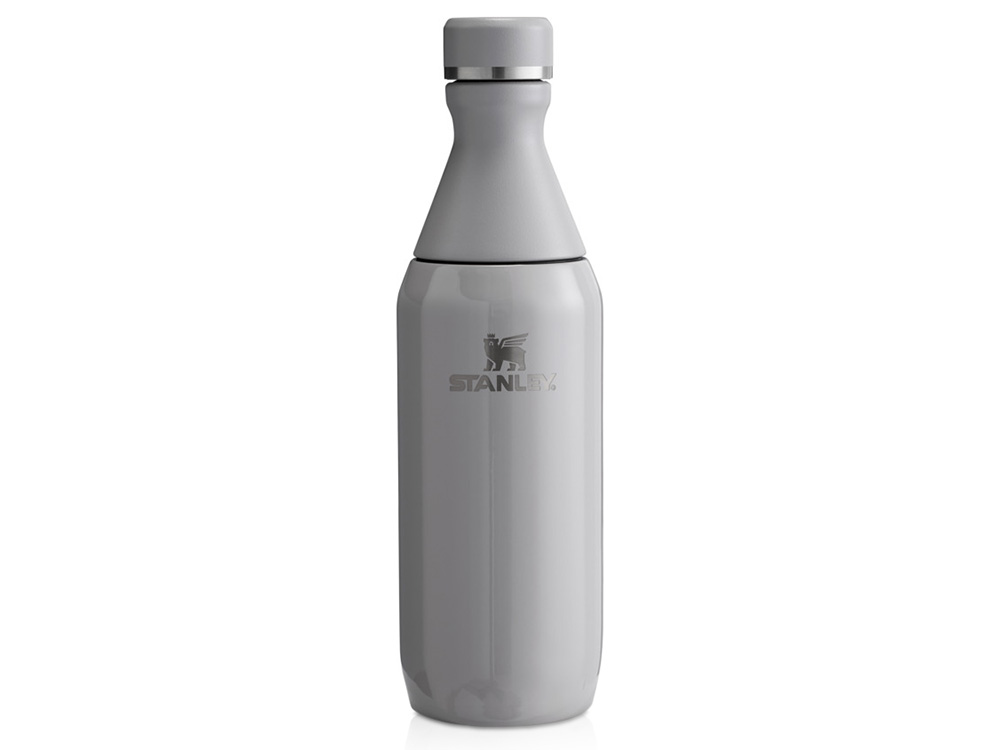 Бутылка для воды Stanley All Day Slim объемом 350 мл - Серый с логотипом Stanley | Print Logo