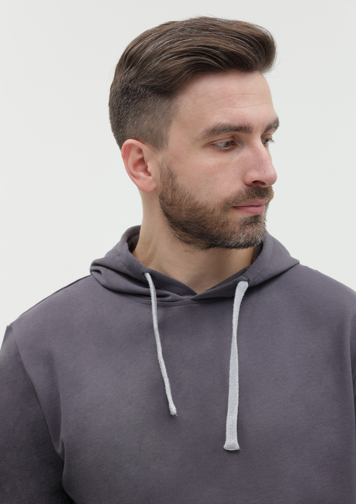 Худи унисекс STAN футер без начёса 260, 23, Тёмно-серый,  (100/1)  (52/XL)