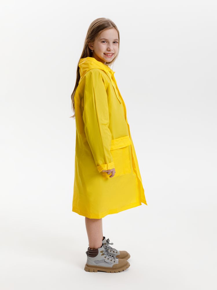 Дождевик детский RainDrop Kids, желтый, 10 лет (рост 130-140)