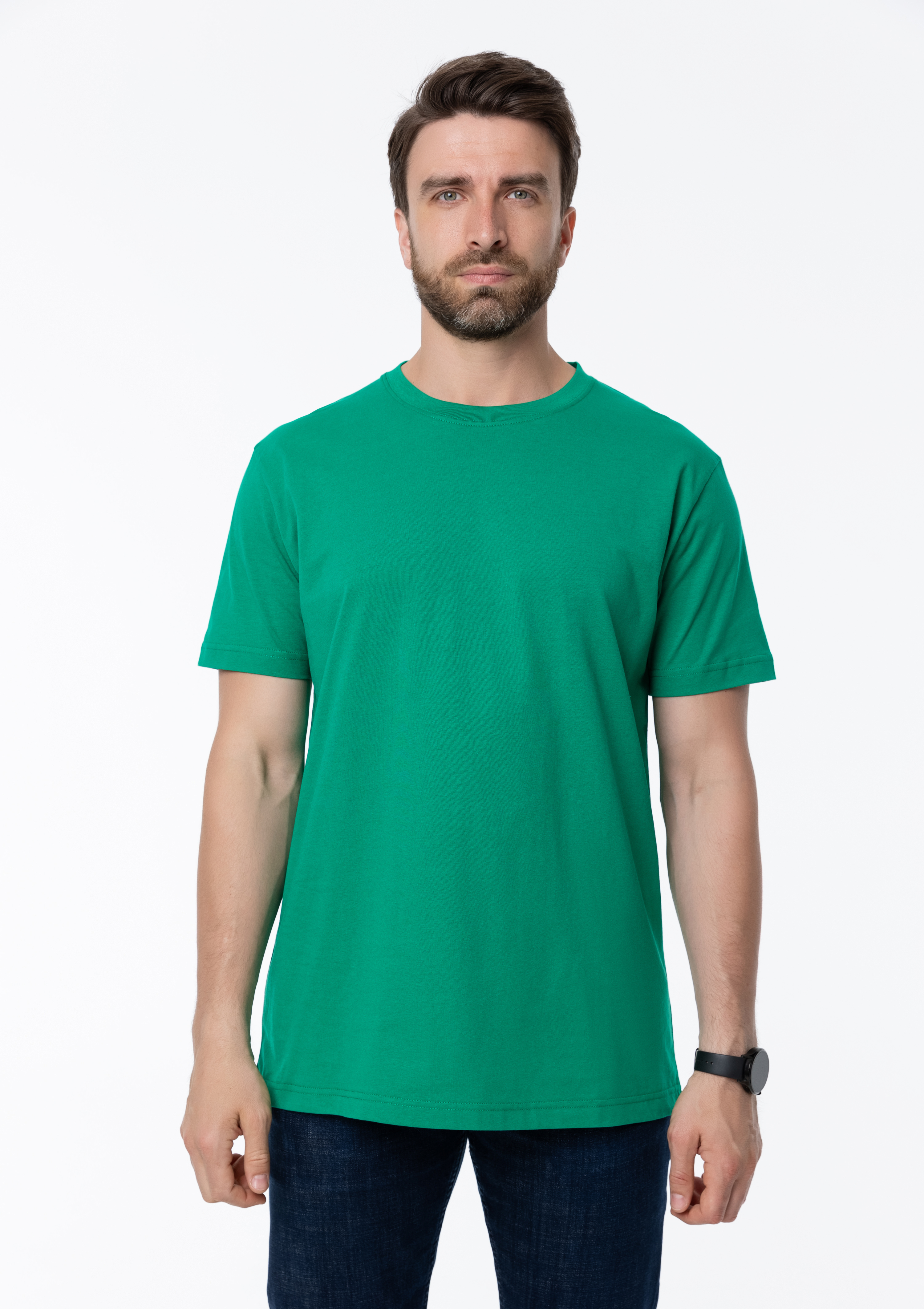 Футболка унисекс STAN, хлопок 150, 51, Зелёный,  (30/1)  (44/XS)