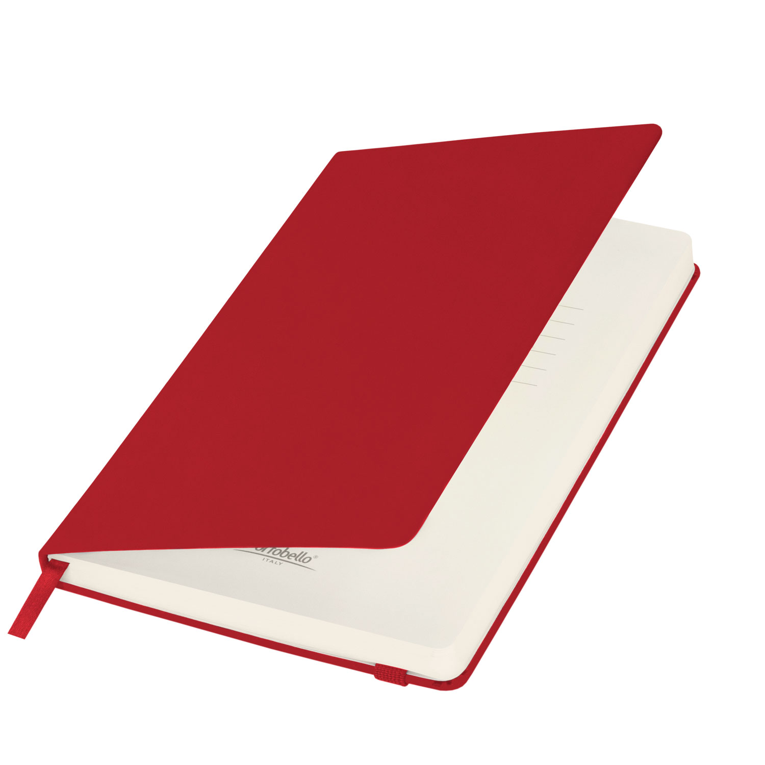 Ежедневник Alpha BtoBook недатированный, красный (без упаковки, без стикера) с логотипом Portobello Trend | Print Logo