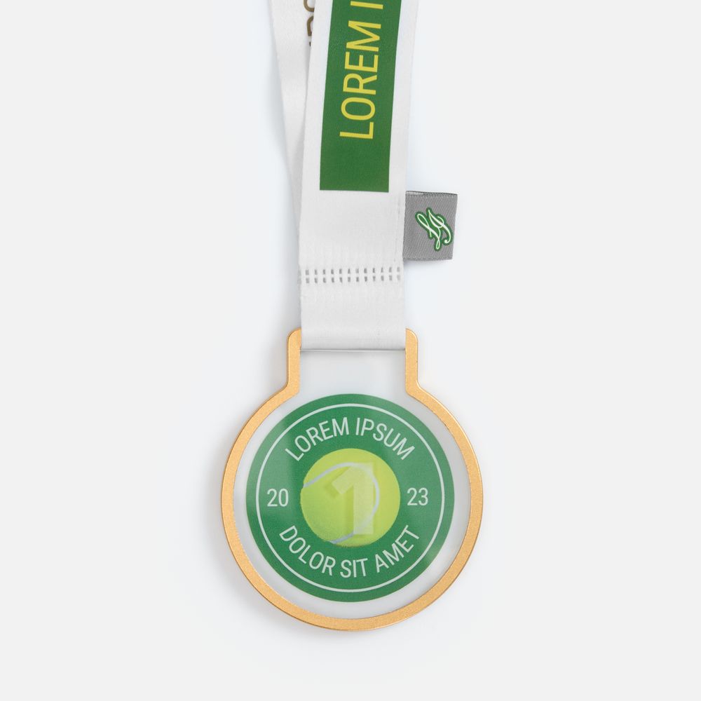 Медаль Glassford — пример нанесения логотипа () | Print Logo