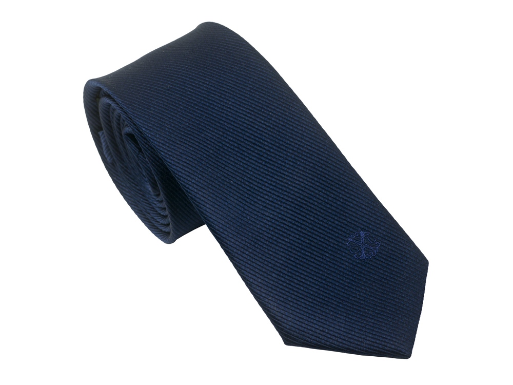 Шелковый галстук Element Navy с логотипом Christian Lacroix | Print Logo