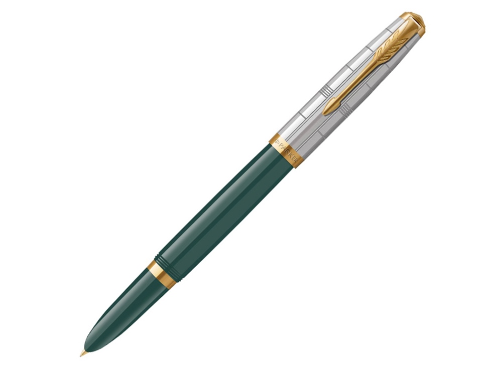 Ручка перьевая Parker 51 Premium Forest Green GT с логотипом Parker | Print Logo