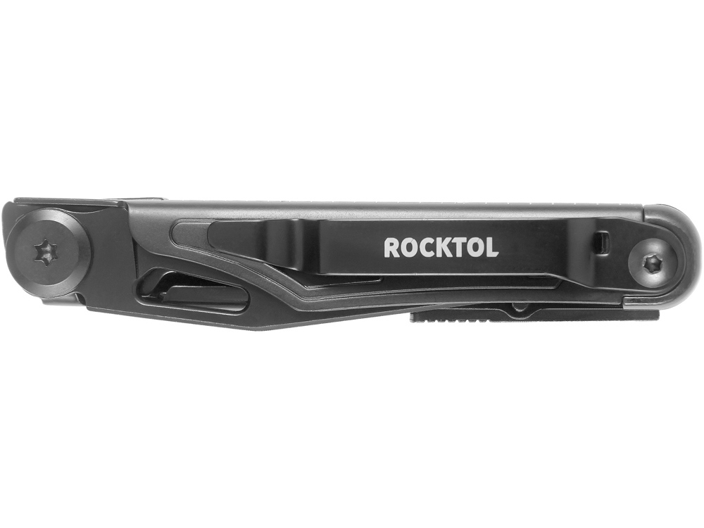 Нож-мультитул Rocktol 12 в 1, кожаный чехол, черный