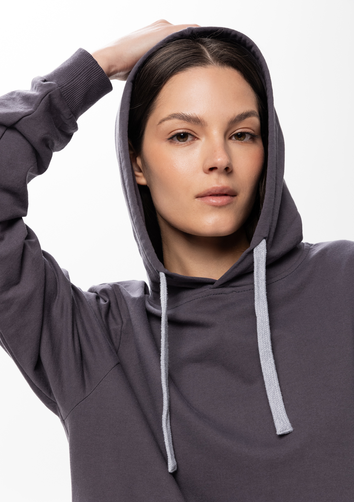 Худи унисекс STAN футер без начёса 260, 23, Тёмно-серый,  (100/1)  (52/XL)