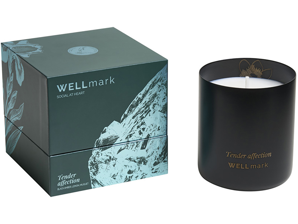 Ароматическая свеча Wellmark Tender Affection - сплошной черный