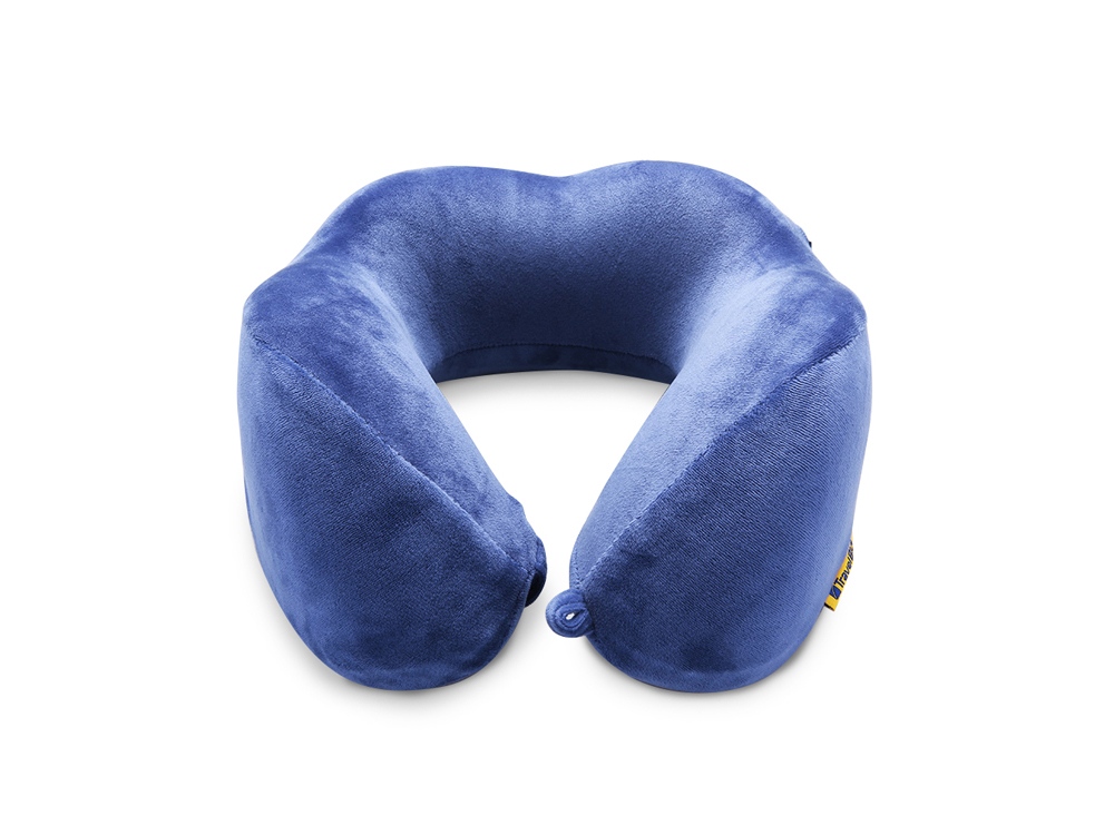 Подушка для путешествий с эффектом памяти, с капюшоном Hooded Tranquility Pillow с логотипом Travel Blue | Print Logo