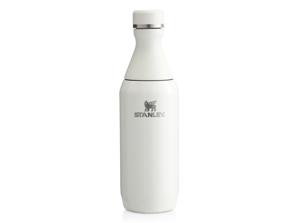 Бутылка для воды Stanley All Day Slim объемом 350 мл - Cream с логотипом Stanley | Print Logo