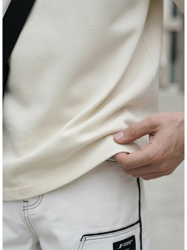Футболка Oversize Premium 210, молочно-белая, размер M