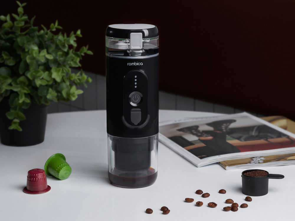 Портативная кофемашина Rombica Barista 2 Black с логотипом Rombica