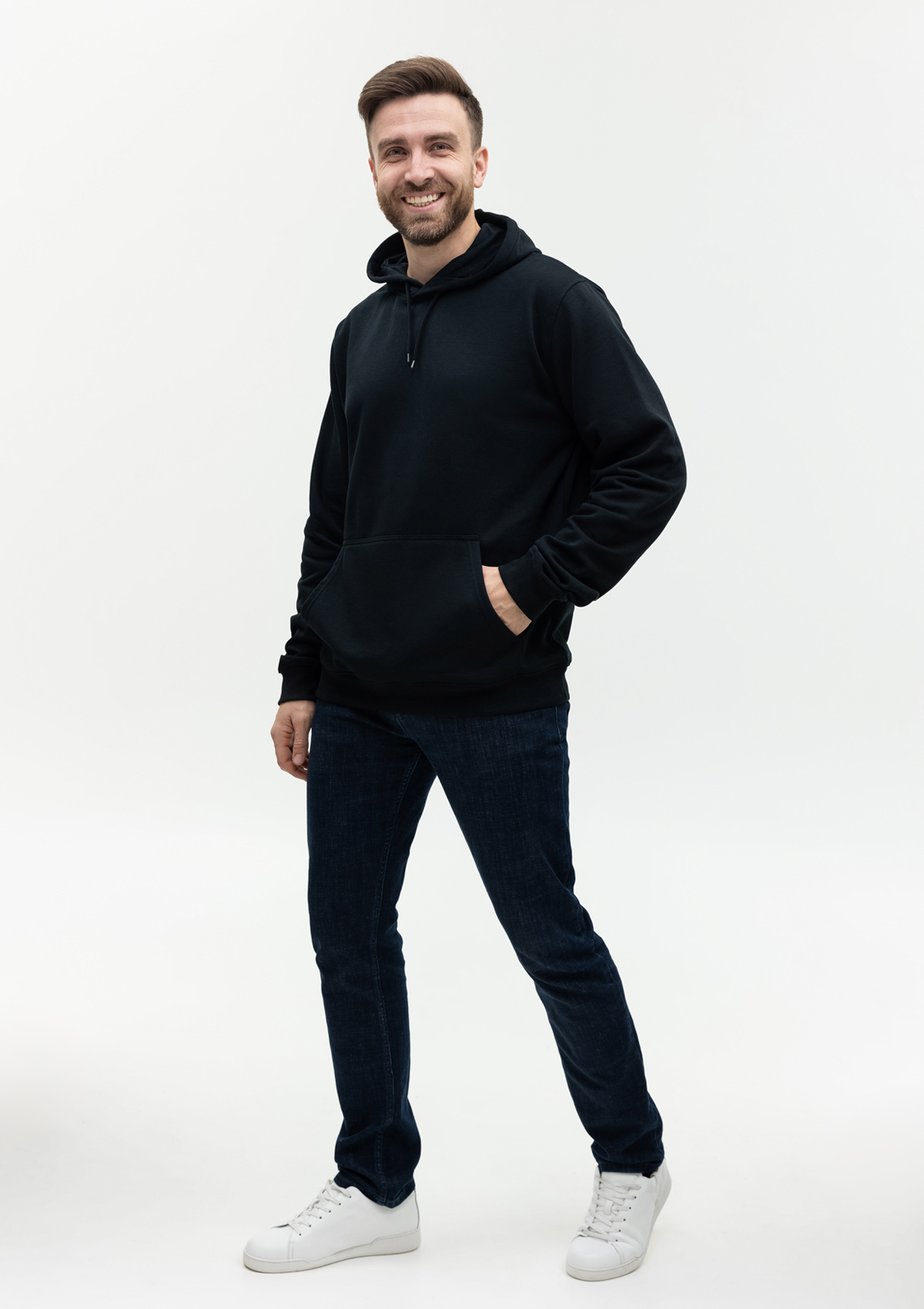 Худи унисекс STAN футер с начёсом 260, 20, Чёрный,  (20)  (40/3XS)