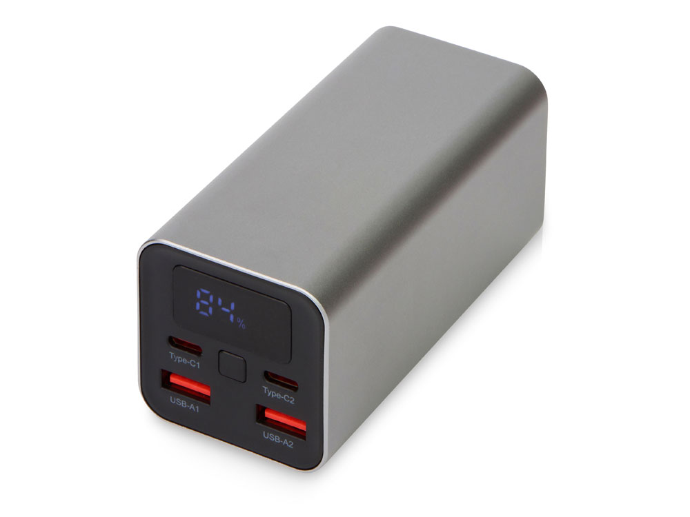 Внешний аккумулятор для ноутбуков Main 65 Вт, 20000 mAh с логотипом Evolt | Print Logo