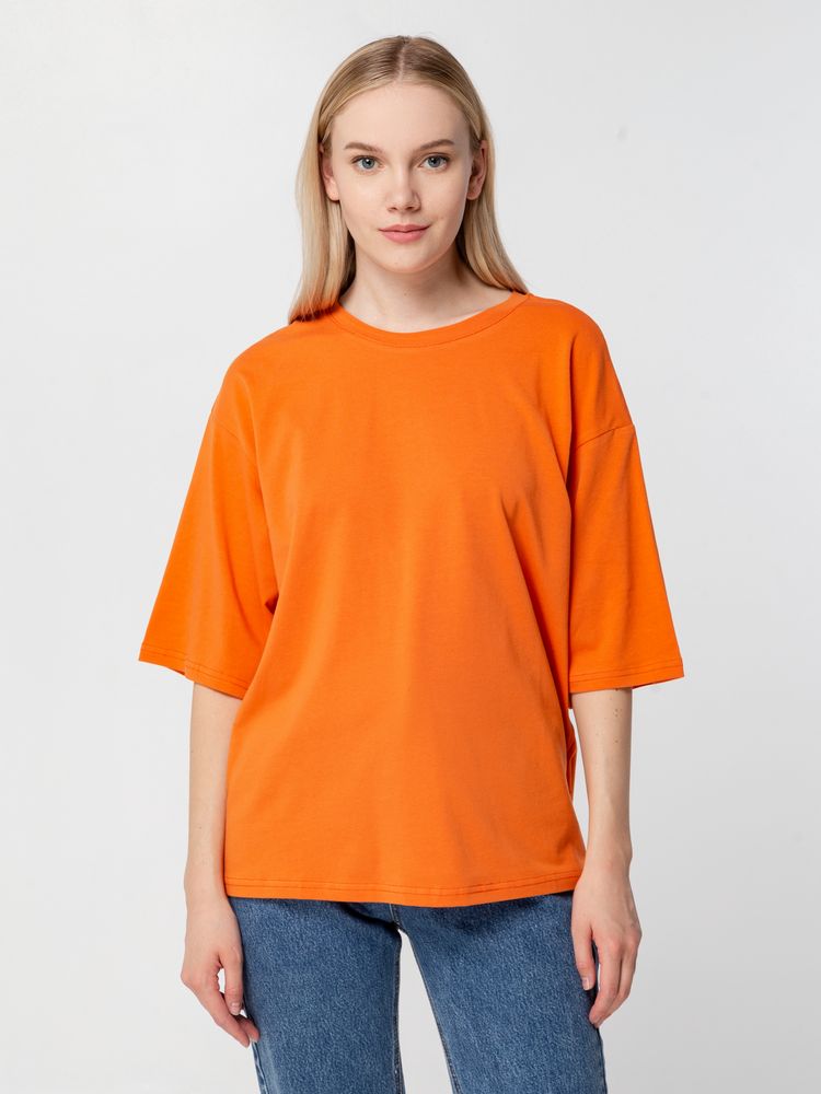 Футболка унисекс оверсайз Street Vibes, оранжевая, размер XL/XXL