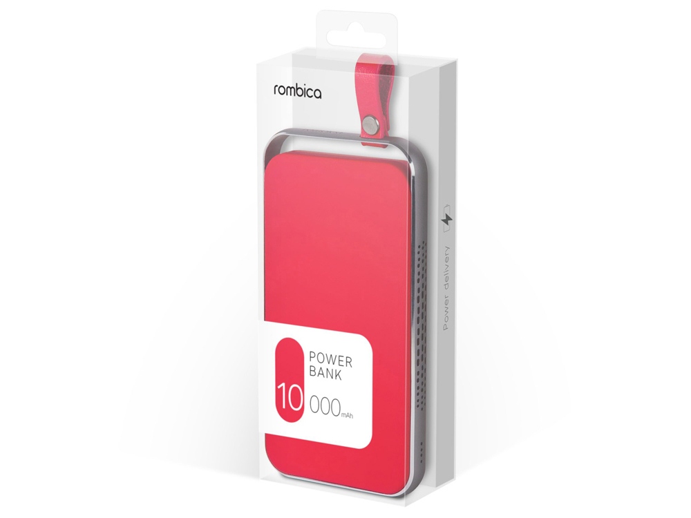 Внешний аккумулятор Rombica NEO Electron Red, 10000 мАч, красный (Р)