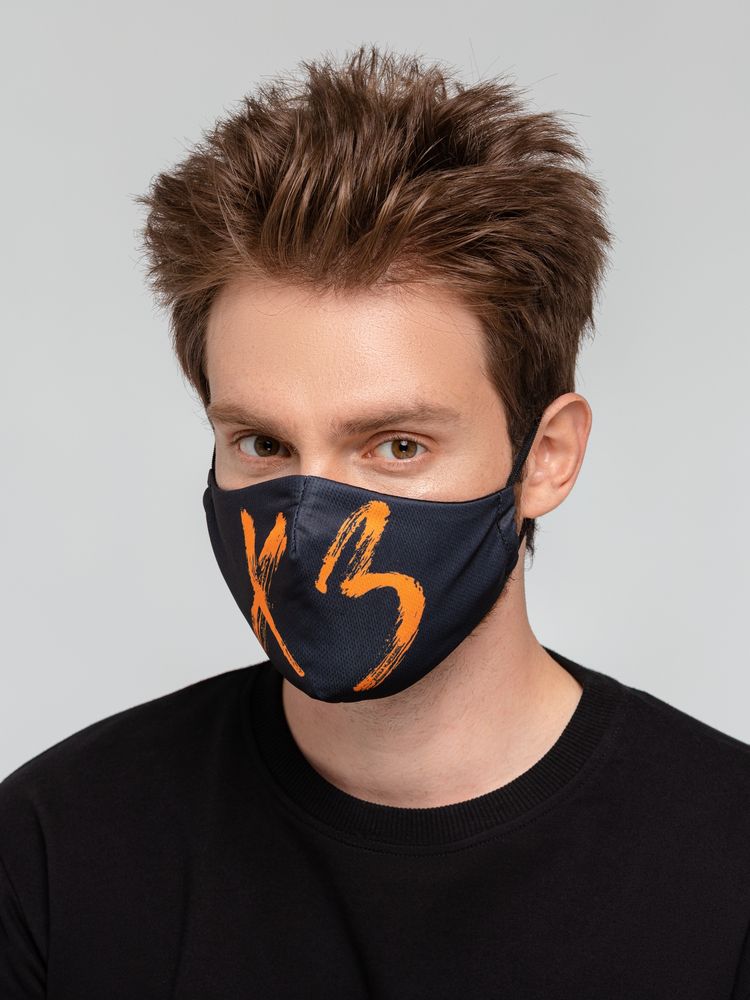 Набор масок для лица «Притянуто за уши» — пример нанесения логотипа (Соль) | Print Logo