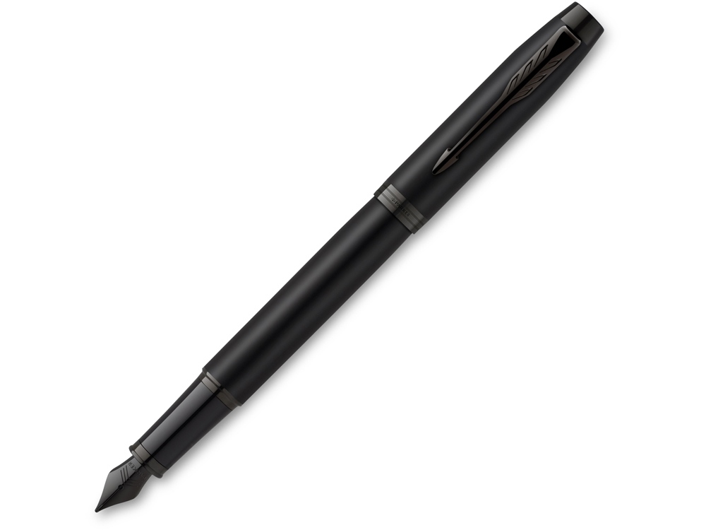 Ручка перьевая Parker IM Achromatic Matte Black BT с логотипом Parker | Print Logo