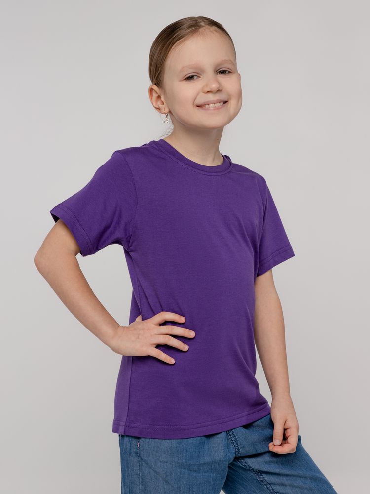 Футболка детская T-Bolka Kids, фиолетовая, 8 лет
