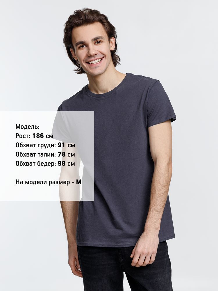 Футболка мужская Crusader Men, темно-серая (графит), размер XS