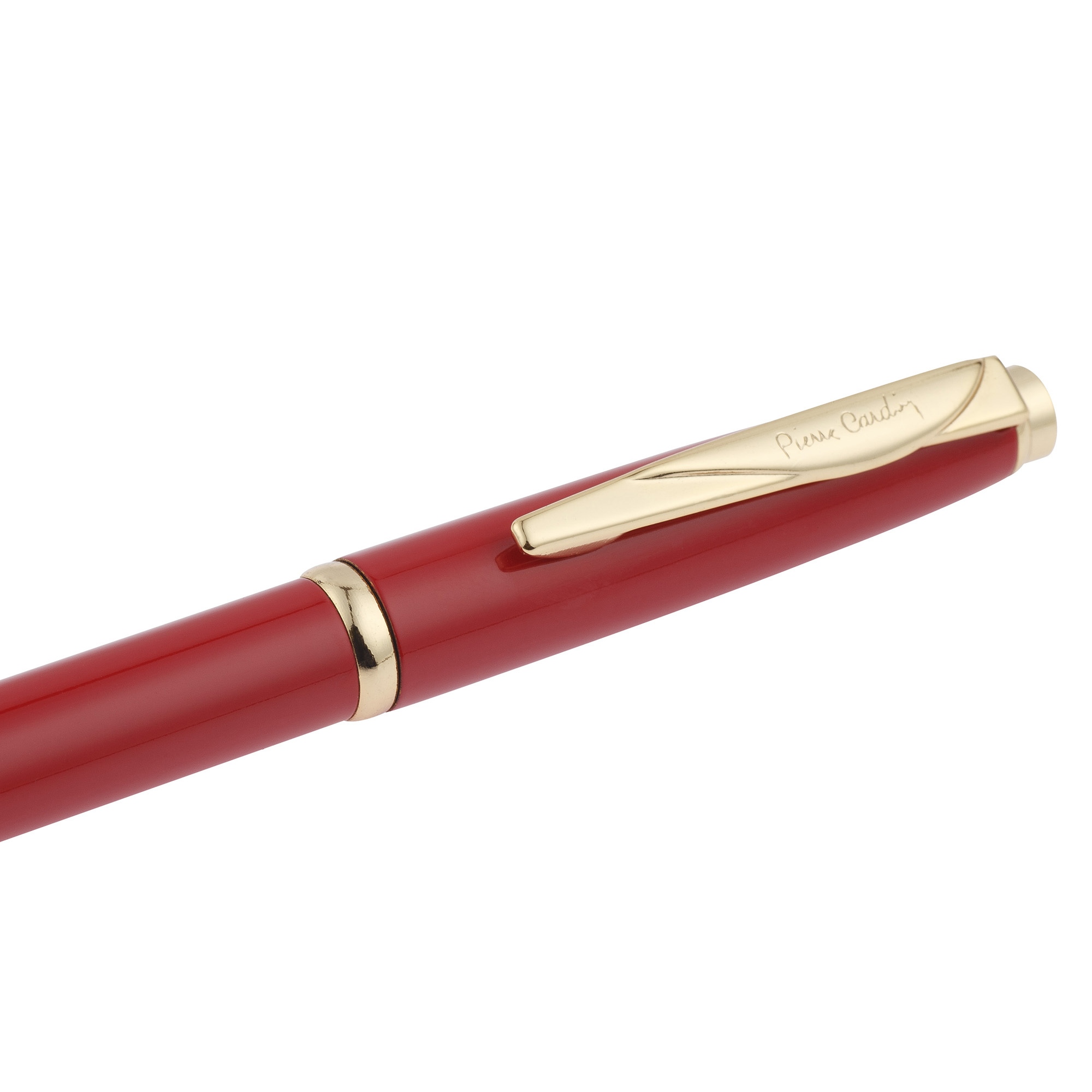 Ручка шариковая Pierre Cardin коллекция ГАММА КЛАССИКА (GAMME CLASSIC). Корпус - латунь с лакированным покрытием. Отделка и детали дизайна - сталь с позолотой. Цвет - красный. Упаковка E.