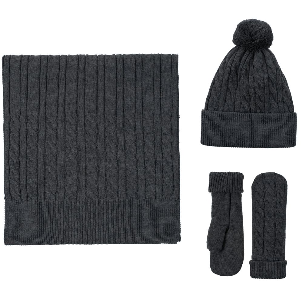 Варежки Heat Trick, темно-серый меланж, размер L/XL