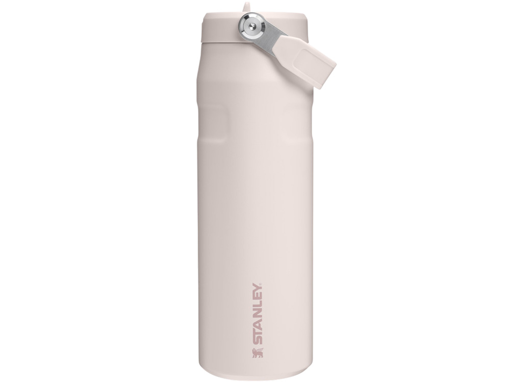 Бутылка для воды объемом 700 мл с откидной трубочкой Stanley IceFlow™ 2.0 - Light pink