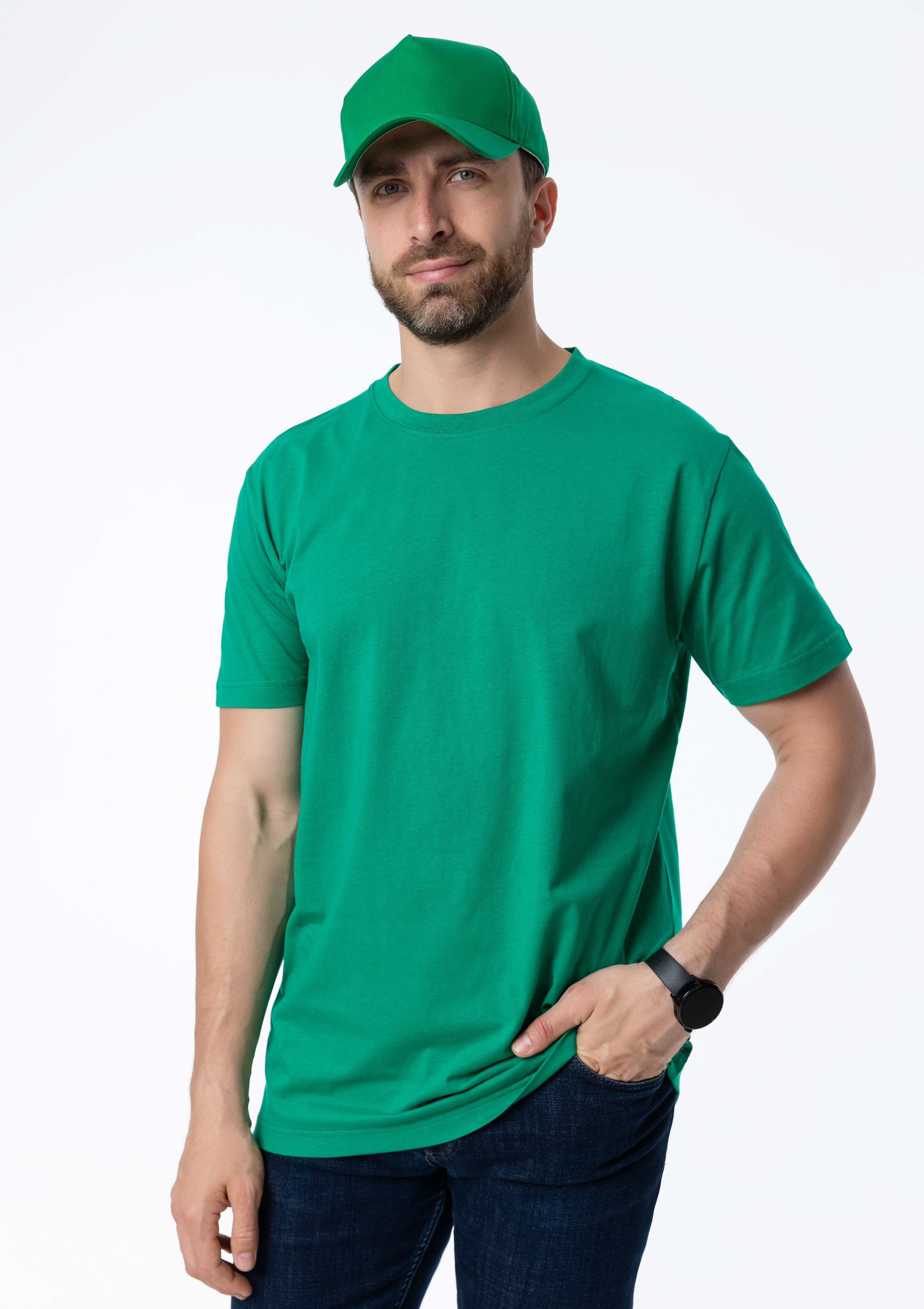 Футболка унисекс STAN, хлопок 150, 51, Зелёный,  (30/1)  (44/XS)