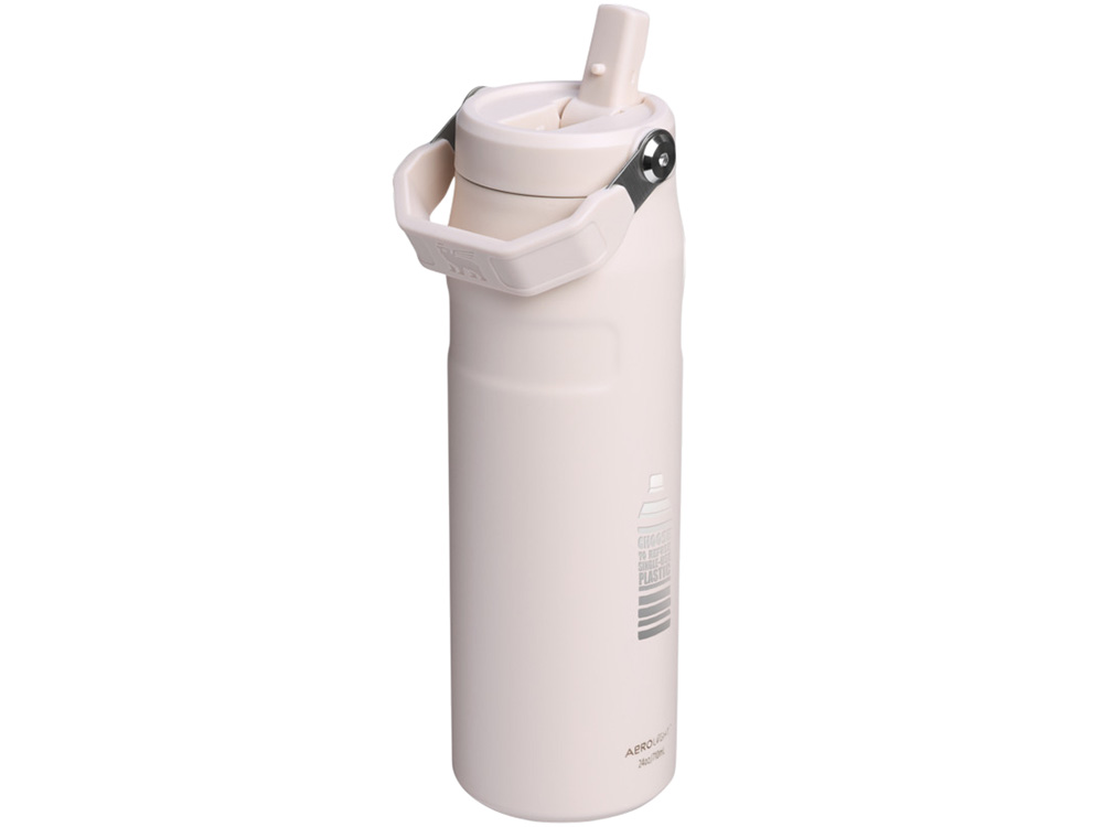 Бутылка для воды объемом 700 мл с откидной трубочкой Stanley IceFlow™ 2.0 - Light pink