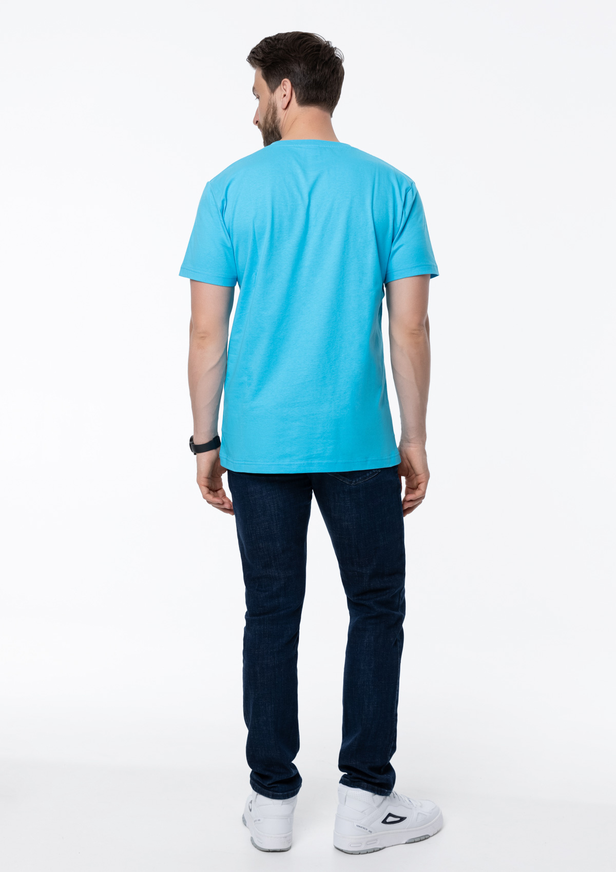 Футболка унисекс STAN, хлопок 150, 51, Бирюзовый,  (32)  (54/XXL)