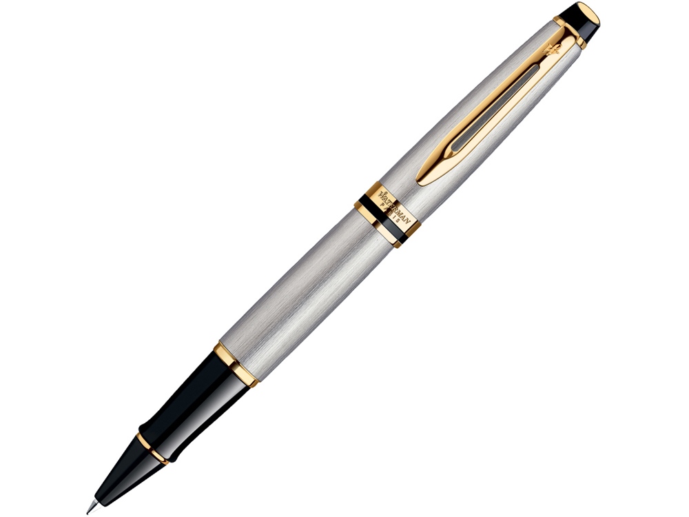 Ручка роллер Expert 3 Stainless Steel GT F с логотипом Waterman | Print Logo