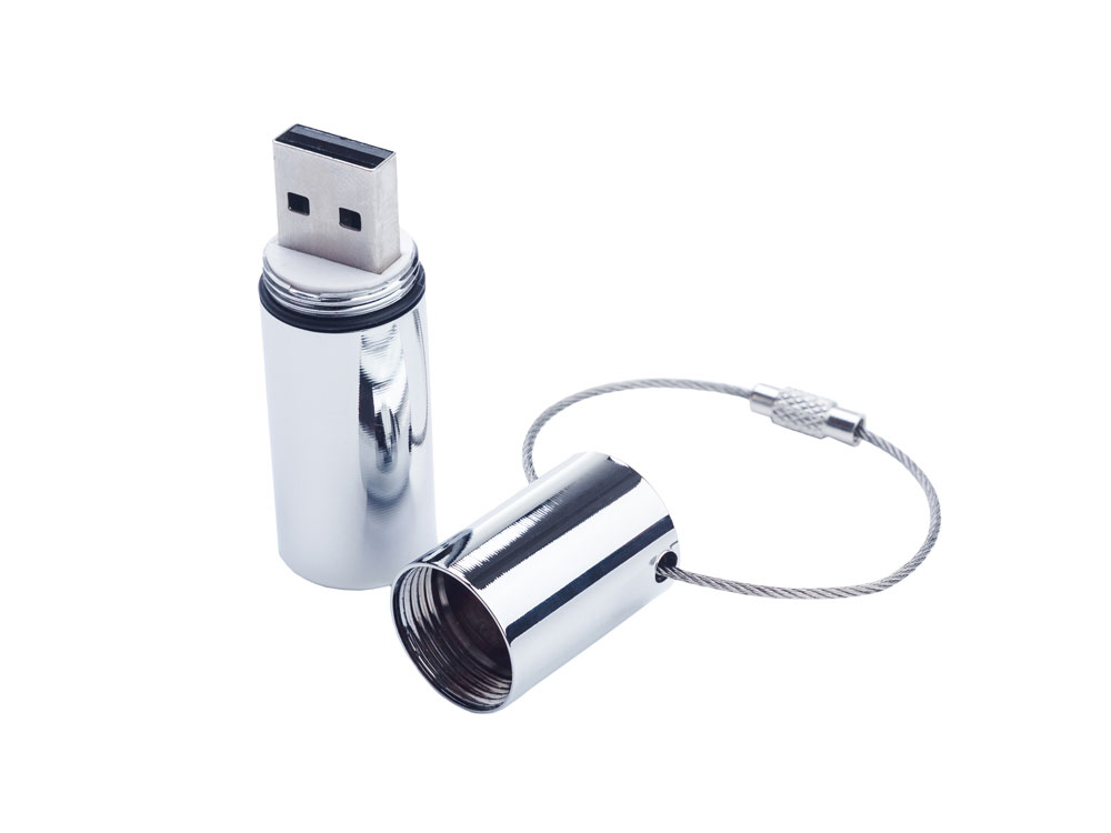 USB 3.0- флешка на 64 Гб Цилиндр с логотипом  | Print Logo